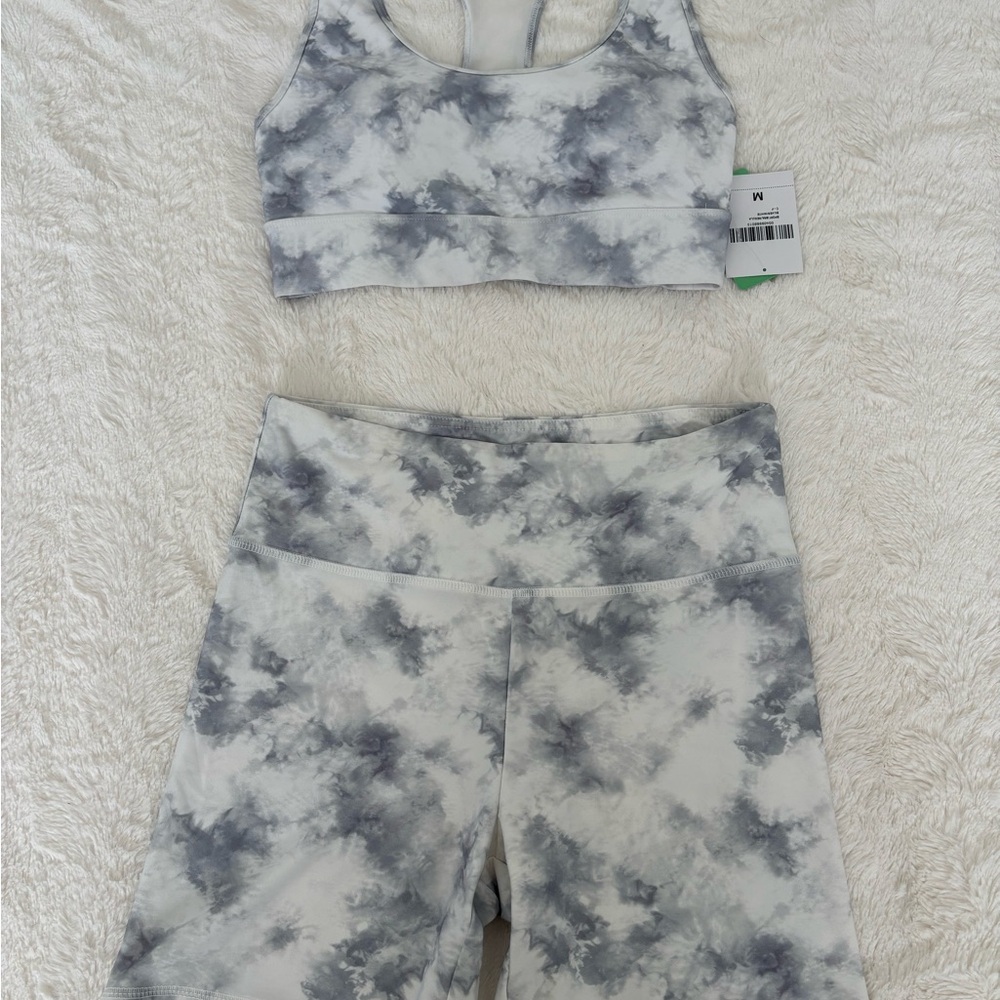 Forever 21 Marble Gray Activewear Set